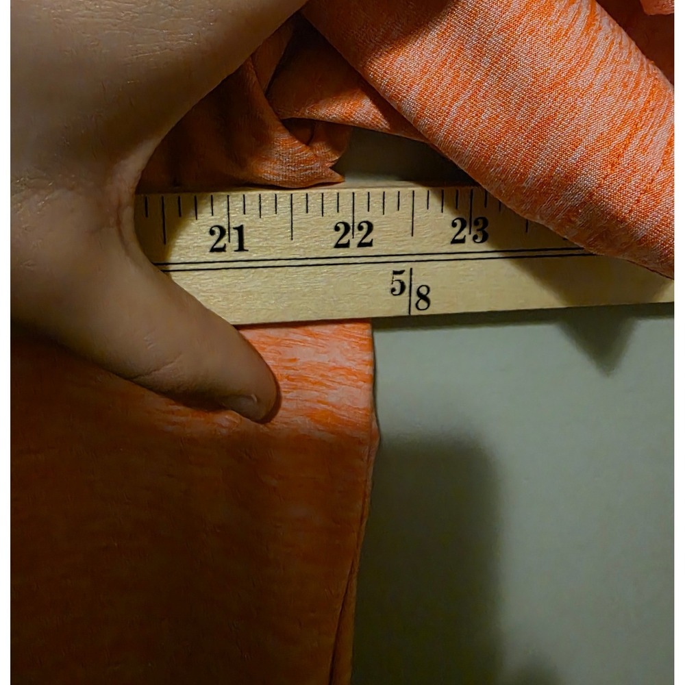 Under Armour Shirt Mens XL Orange HeatGear Loose Fit Heathered Short Sleeve Polo - Picture 6 of 6